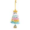 Knitted Christmas Tree Hanging Pendant Decoration With Bell Accent Party Car Interior Decoration