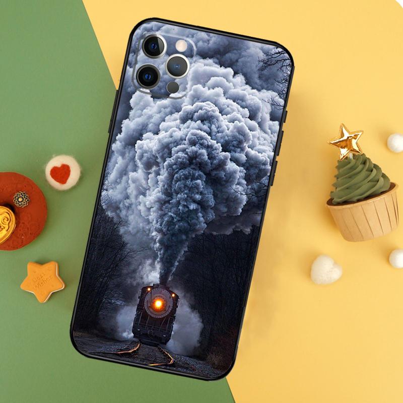 Train Rail Sunlight Phone Case For iPhone 17 Pro Max 17Air 16E 15 14 13 12 11 16 Pro Max Mini Shockproof Cover