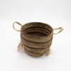 Bananna Leaf & Seagrass Large Baskets – Natural Browns- Set of 3