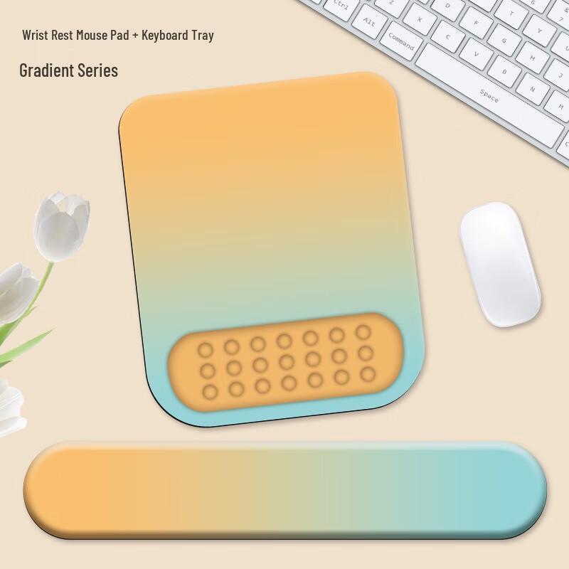 Fumai De Gradient Mouse Pad with Wrist Rest Set