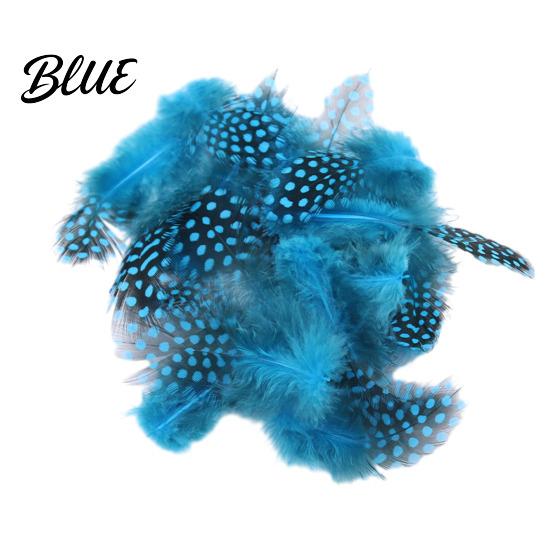 Feather Decorations for Colors 4.5-10cm Natural Chicken Guineahen Feathers Crafts 50Pcs Tail Bright Colored DIY