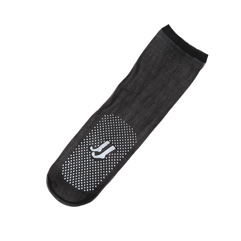 10 Pairs Invisible Anti-Slip Crystal Silk Thin Socks Sheer Ankle Socks Non-marking Dotted Rubber Massage Bottom Short Stockings