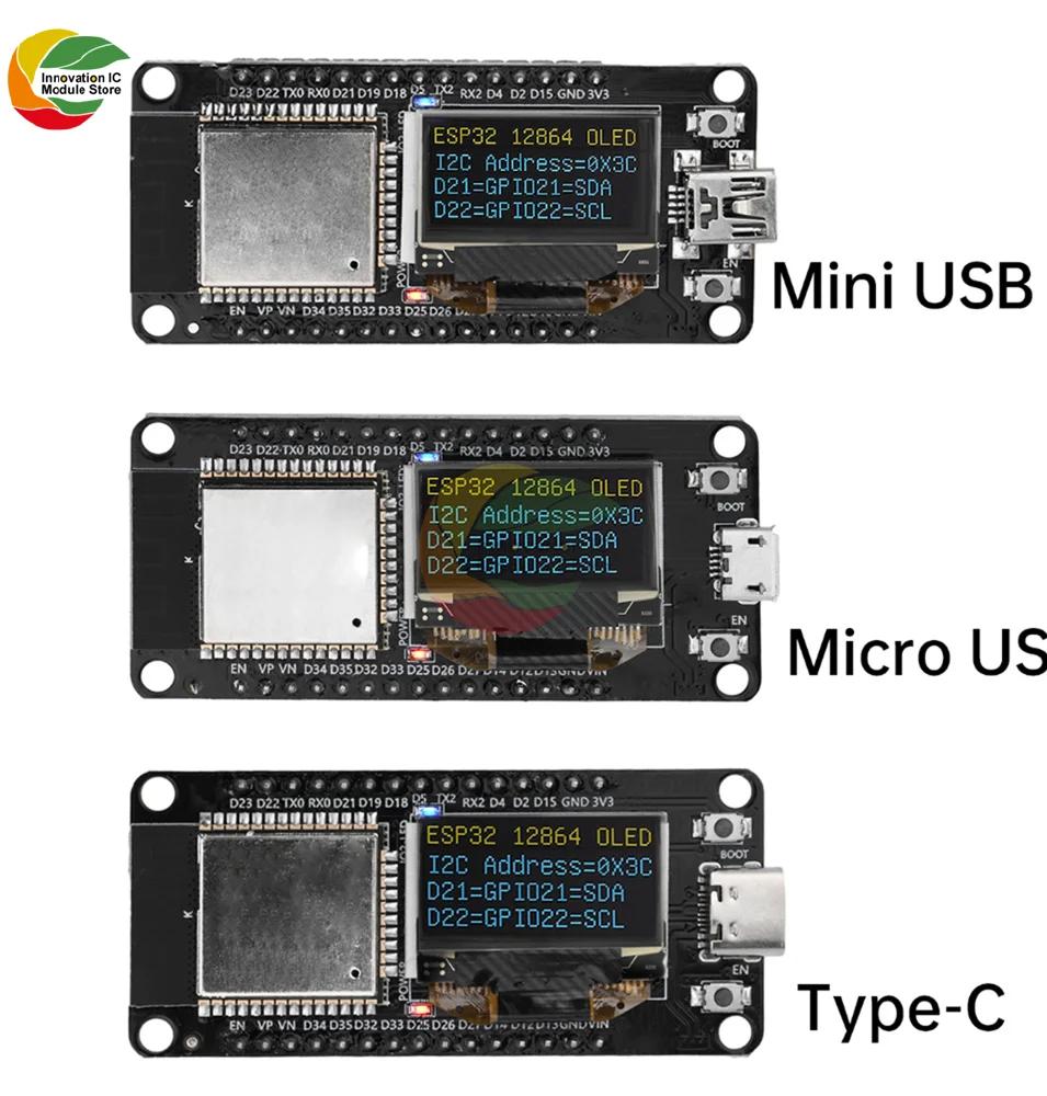 ESP32 ESP-32D WIFI Development Board Module CH340C With 0.96 OLED Screen Yellow Blue Display 30Pin