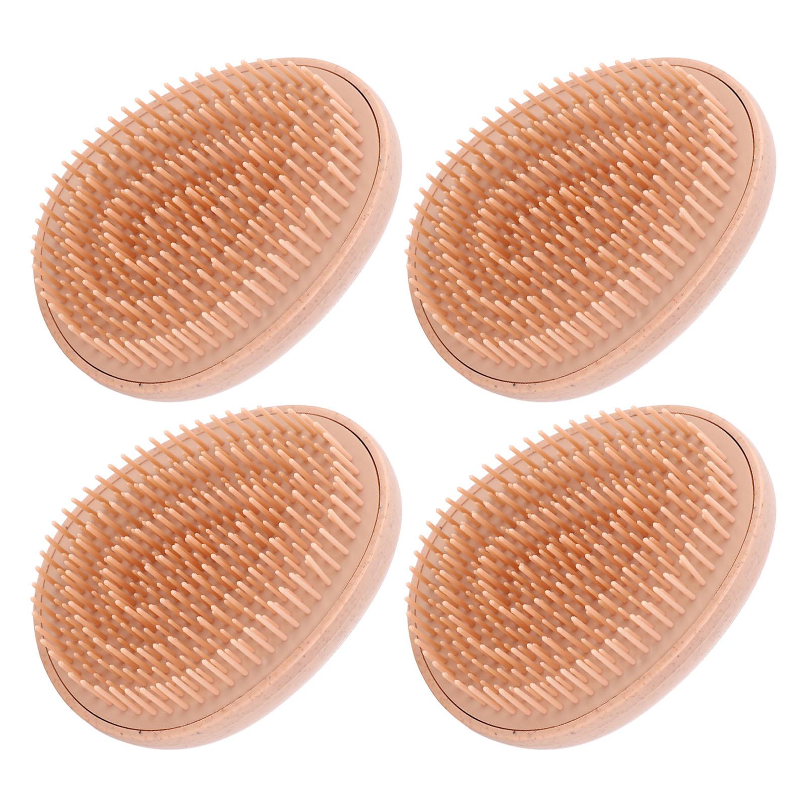 

4 шт. Пшеничная солома Расческа для волос Форма яйца Распутывающая расческа Портативная расческа для укладки Расческа для волос для всех