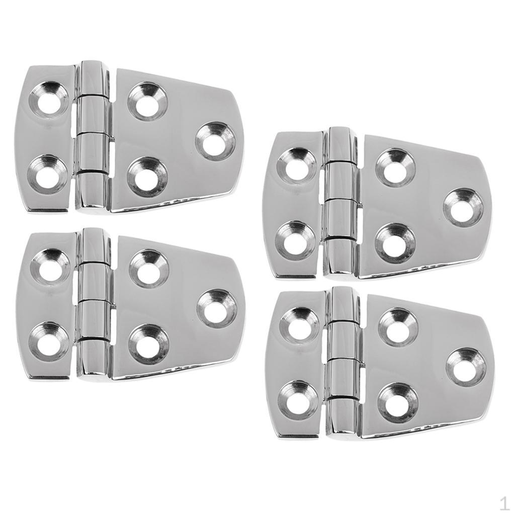 

2 пары морских дверных петель из нержавеющей стали марки 316, 57 x 38 мм