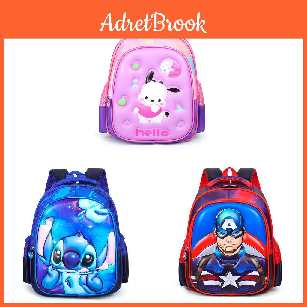 Elsa Spider Man Backpack With Lightweight Nylon And Spine Protection For School Kids