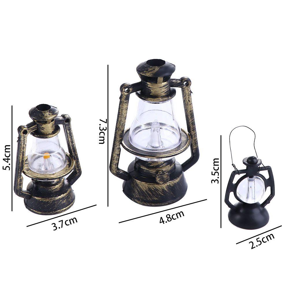 Băieți Retro Copii Jucărie Decor pentru casă Accesorii pentru casă de păpuși Ornamente pentru scenă pentru casă de păpuși Jucărie pentru păpușă Lampă cu ulei Lanternă cu kerosen