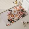 Podložka na podlahu 3D Koberec Optická iluze Květinová koupelnová předložka s dvojitým protiskluzovým designem Rychleschnoucí Snadno se čistí Koupelnová předložka