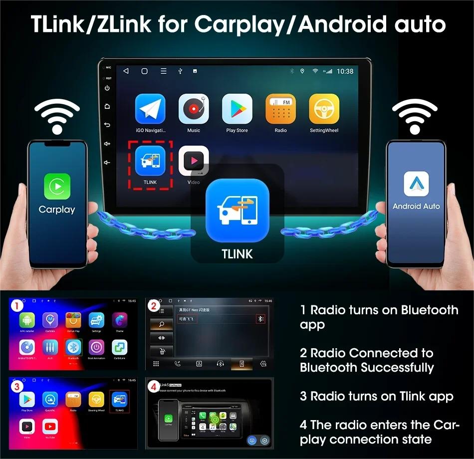 2 Din Android 13 Car Radio For Citroen C4 C-Triomphe Quatre 2004-2014 Multimedia Video Player GPS Carplay Car Stereo Host