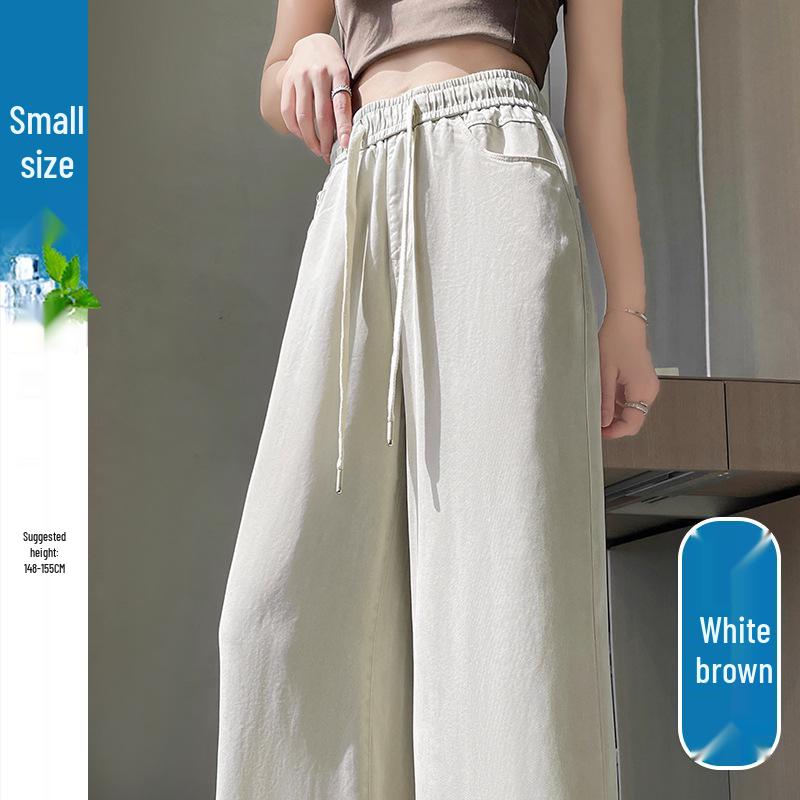 2026 Women s Tencel-Look Denim High-Waisted Wide-Leg Pants - Versatile, Slimming, Fashionable Fit Small