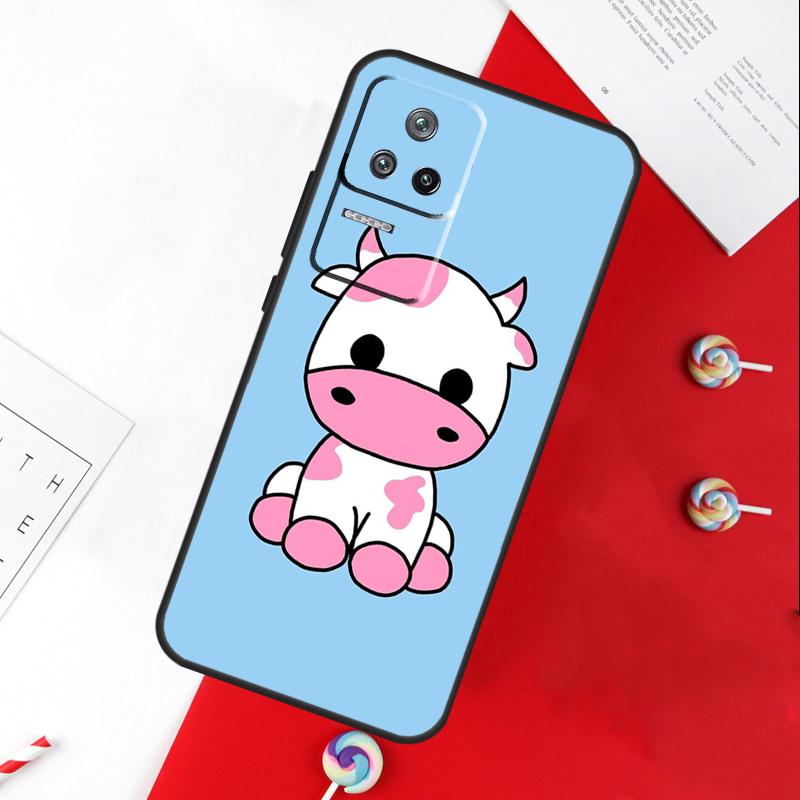 Cartoon Cute Cow Spots Cover For Xiaomi 15 Ultra 13 14 11T 12T 13T 14T Pro POCO X7 Pro X3 X5 X6 M6 F5 F6 Pro Case
