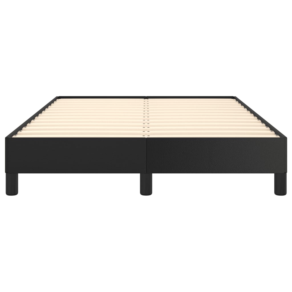 Bed Frame without Mattress Black 120 x 190 cm Faux Leather
