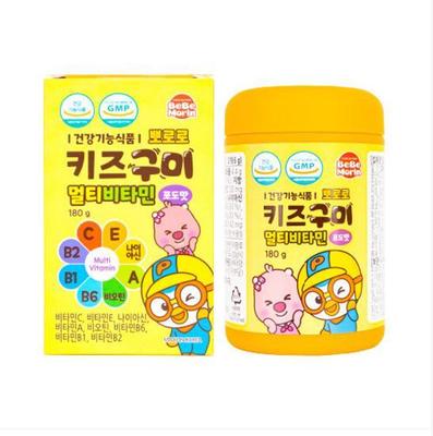 Pororo Kids Sakızlı Multivitamin Üzüm Aromalı 180g (30 günlük tedarik), Kore sağlık gıdaları