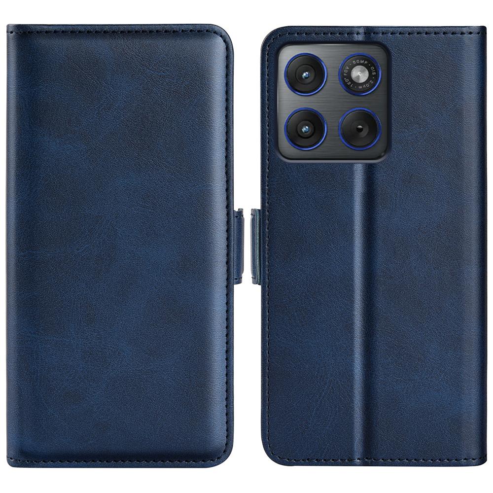 For Motorola Edge 70 5G Case Calf Texture Leather Wallet Phone Cover