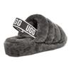 (WMNS) UGG Fluff Yeah Slide Thick Sole Gray Slippers Women's 1095119-CHRC
