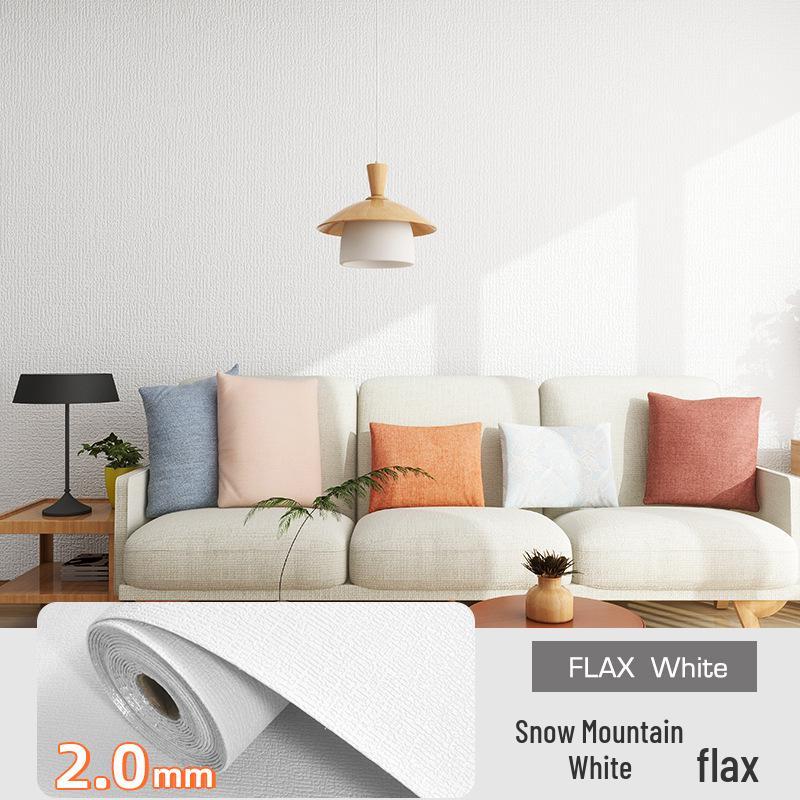 

Linen Texture Self-Adhesive Wallpaper: Waterproof, Moisture-Proof for Bedroom & Living Room Renovation 50cm x 1m