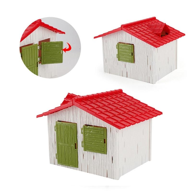 Miniature Tree House Ornament Plastic Tabletop Display Piece for Landscape Dioramas Shelf Styling and Scene Decors