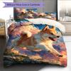 Shiba Inu Pattern Bedding Home Decoration Birthday Gift (1 * Duvet Cover + 2 * Pillowcase, Without Core)