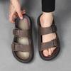 Men's Casual New Breathable Summer Fashion Slippers Anti Slip Anti Odor Soft Bottom Wear-resistant Beach Teenagers Sports Sandal