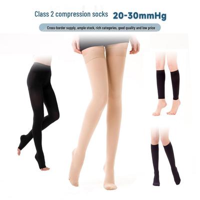 Sınıf 2 Kompresyon Diz Boyu Çoraplar 23-32mmHg - Baldır Destekli Külotlu Çorap