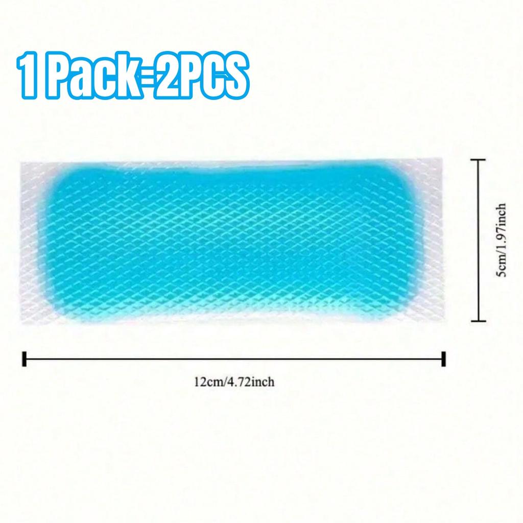 2Pcs/Pack Cooling Gel Pads Physical Cooling Patches Summer Heatstroke Relief Stickers Baby Adults Fever Phone Cooling Sticker
