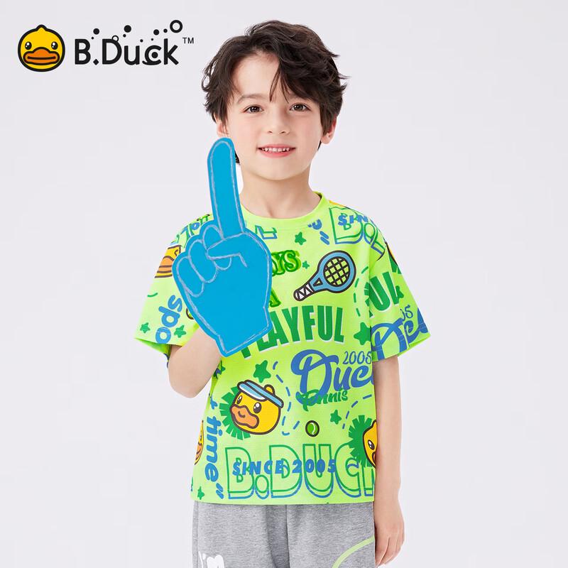 B.Duck Boys  Relaxed Fit Cartoon Print Short Sleeve T-Shirt 110
