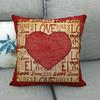 Față de pernă Sentiment confortabil Decorativ rezistent la praf Husă de pernă de dragoste elegantă Decor de Ziua Îndrăgostiților Fericiți pentru dormitor