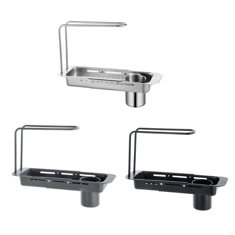 Stainless Steel Telescopic Sink Rack Storage Stand for Kitchen Storage X3UC