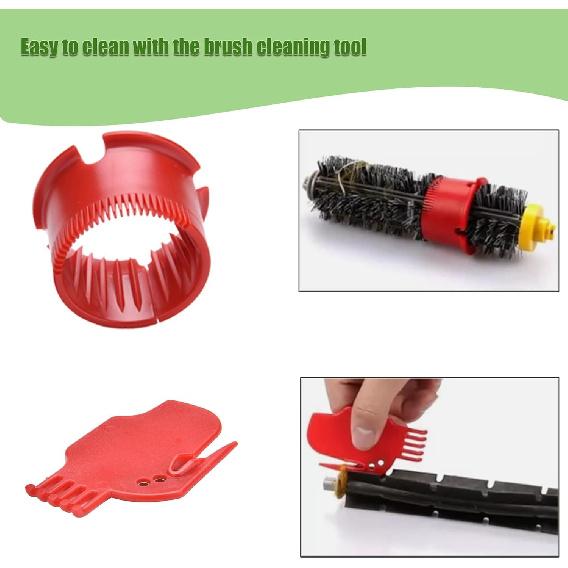 LOVECO Replacement Accessories Kit for iRobot Roomba 600 Series 694 692 690 680 660 665 651 650 614 & 500 Series 595 585 564,6 Filter,6 Side Brush,3