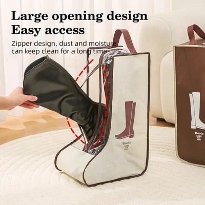 Travel Shoe Bags, Boot Storage Bags, Dust-Proof Ankle Boot Protective Bags With Handles, Portable Waterproof Short Boots
