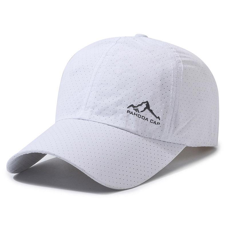Quick-drying Perforated Baseball Cap Golf Cap Spring and Summer Thin Outdoor Sports Sunscreen Cap Men's and Women's Hats