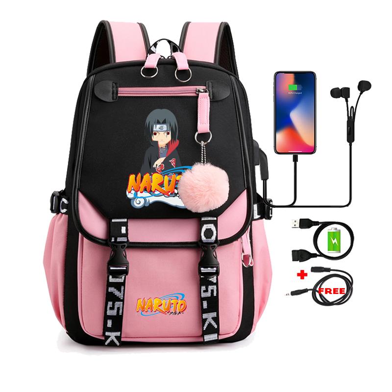 Anime Backpack for Teen Student Schoolbag Men Women Leisure Usb Travel Bag Boy Girl Back To School Backpack Rucksack