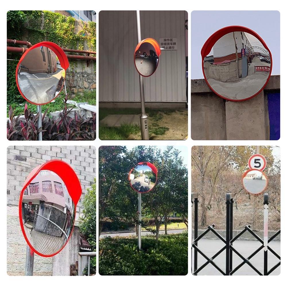 45/ 60/ 75CM Road Safety Wide Angle Corner Mirror Outdoor Polycabonate Traffic Safety Convex Mirror