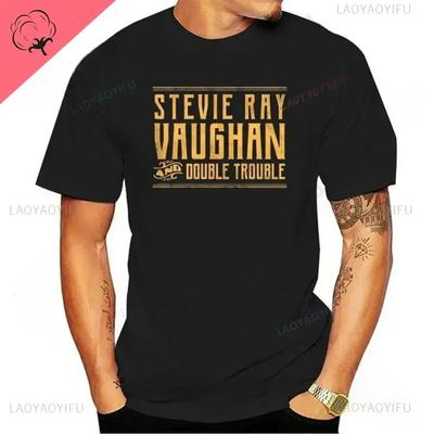 Man Woman Tee Stevie Ray Vaughan Guitar Blues Rock SRV Unisex O-neck Fashion Graphic T Shirts Men Streetwear Clothing#Color