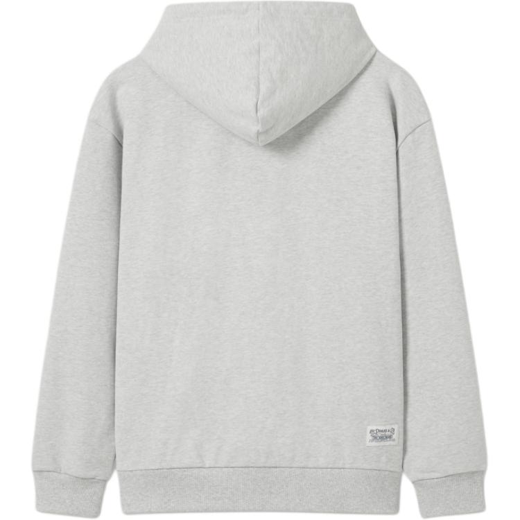 Levis Loose Fit Simple Comfortable Long Sleeve Hoodie Men Hoodies Gray 0018O-0001