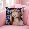 British Sexy Beautiful Singer PPink PPantheress Cushion Cover Pillow Case Soft Skin Friendly Fabric  Concealed Zipper