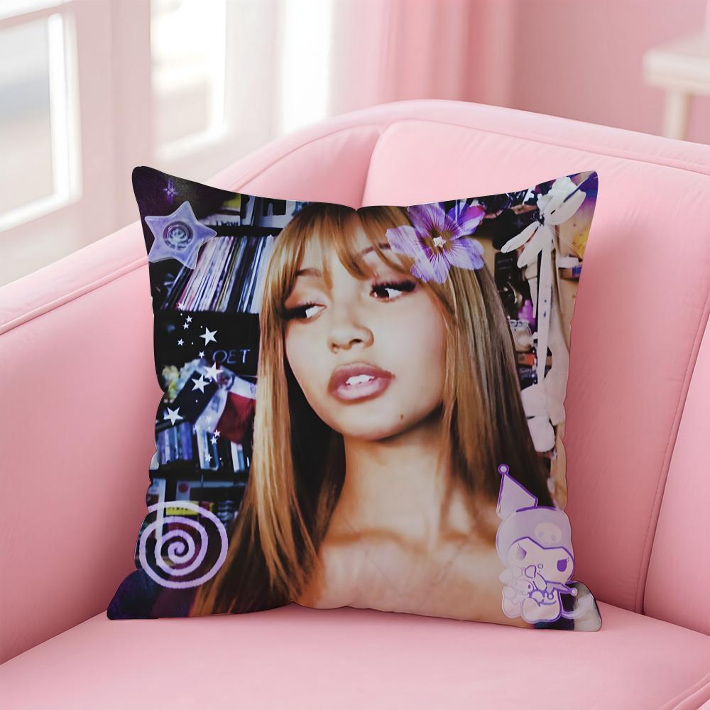 British Sexy Beautiful Singer PPink PPantheress Cushion Cover Pillow Case Soft Skin Friendly Fabric Concealed Zipper