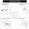 Damp Proof Lamp Outdoor Wall Light Balcony Staircase Corridor Aisle Simply Led Ceiling Bathroom Waterproof Lighting