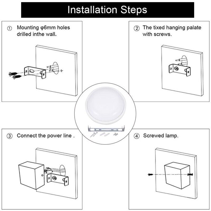 Damp Proof Lamp Outdoor Wall Light Balcony Staircase Corridor Aisle Simply Led Ceiling Bathroom Waterproof Lighting