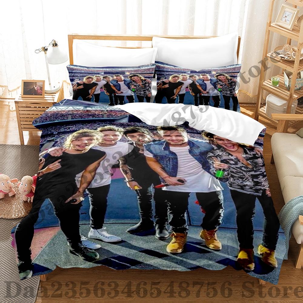 Direction One Bedding Set Single Twin Full Queen King Size Bed Set Adult Kid Bedroom Duvetcover Sets Print Anime Bed Sheet Set