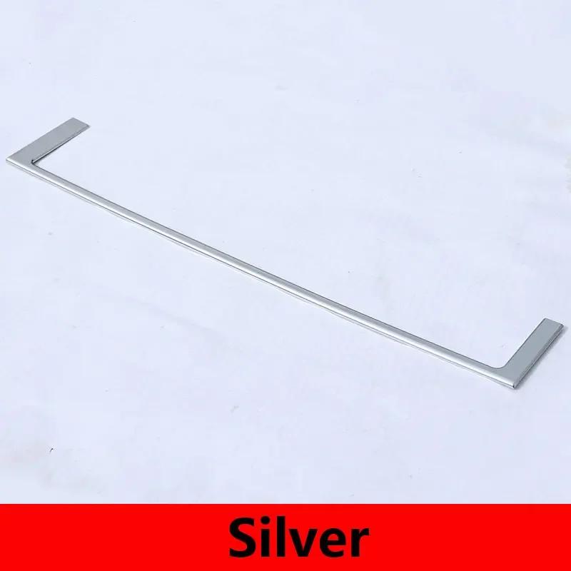 For Land Rover Discovery Sport 2015- ABS Silver Car Central Dashboard Co-pilot U-shape Frame Cover Decorate Car Accessories