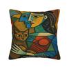 Picasso Cat Oil Pillow Case  Comfy Pillow Cover For Sofa Couch Bed Living Room Retro Trendy Pillowcases
