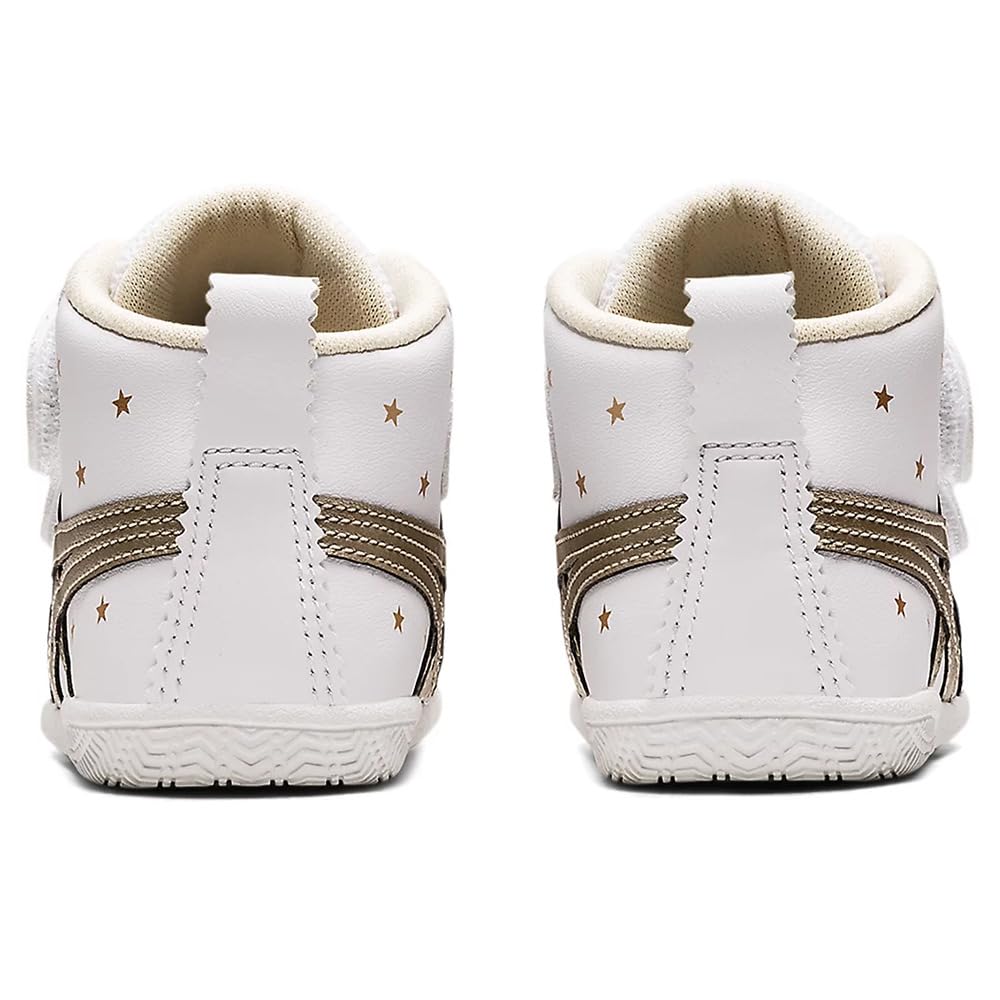 Sukusuku First First to Second cm Shoes, Baby, Mid-Cut, White/Champagne Gold, 223, 12.5