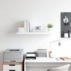 Floating Shelf White 80 X 23.5 X 3.8 Cm MDF