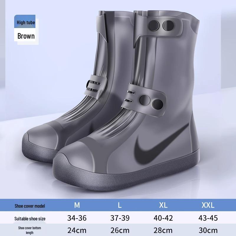 Durable Non-slip Silicone Rain Shoe Covers for Adults and Students