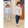 Boys' Casual Pants with Drawstring, Fleece-Lined, Thickened Sweatpants, Winter Pants, Children's Clothing, Trendy