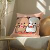 Bubu And Dudu Cushion Cover Soft Short Plush Pillow Cover Smooth Cozy Texture Aesthetic Cushion Case Home Decor
