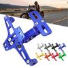 Motorcycle License Plate Frame Adjustment Aluminum Motorcycle Tail Light Stand