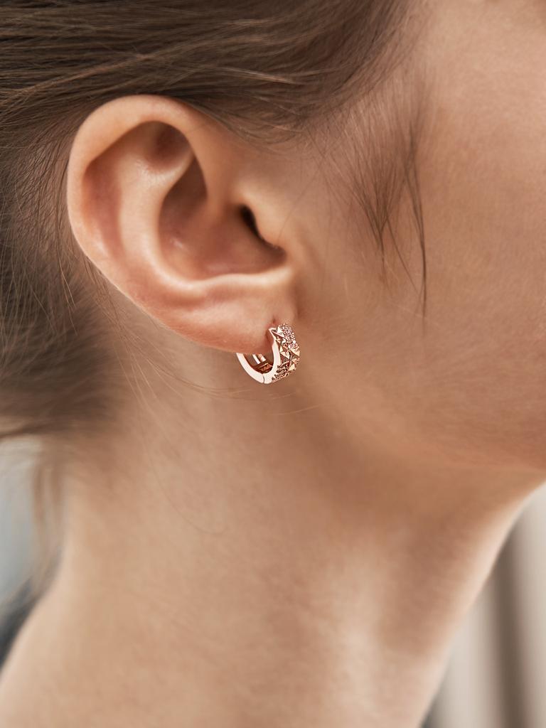 Geigerjewelry 18K Gf One-Touch Two-Ring Earrings Gi8Kpee014