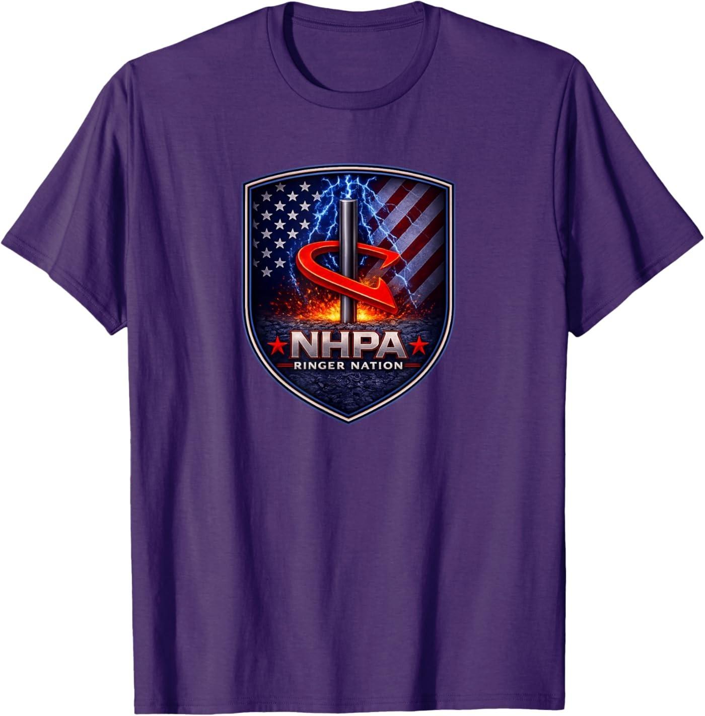

National Horseshoe Pitchers NHPA Ringer Nation Front T-Shirt S разноцветный